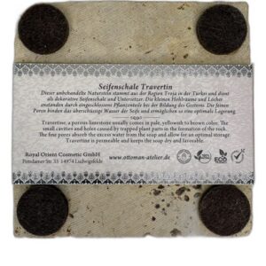 Ottoman Travertijn vierkant - zand kleurig 13844 – productfoto 2