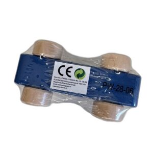 Houten grijp speeltje auto blauw – productfoto 2