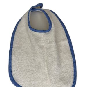 The One Towelling Baby Slab Wit/Blauw – productfoto 1