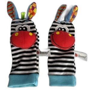 Sozzy Baby Beenwarmer Rammelaar - Giraf - 0-12 maanden – productfoto 1